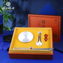 Tomorrow silver bowl 999 sterling silver set silver bowl chopsticks three sets home edible baby snowflake silver tableware gift box