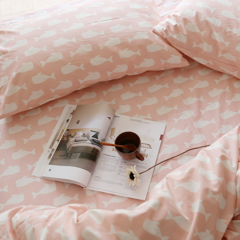 Pure cotton sheets princess style cute cartoon 1 2m 1 5m1 8m sheet single quilt student dormitory bed