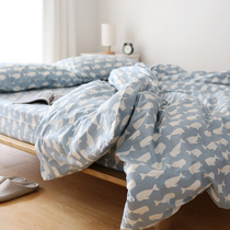 Foreign trade Japanese cotton Cartoon 1 2m 1 5m 1 8m cotton student dormitory single double sheet single sleeper