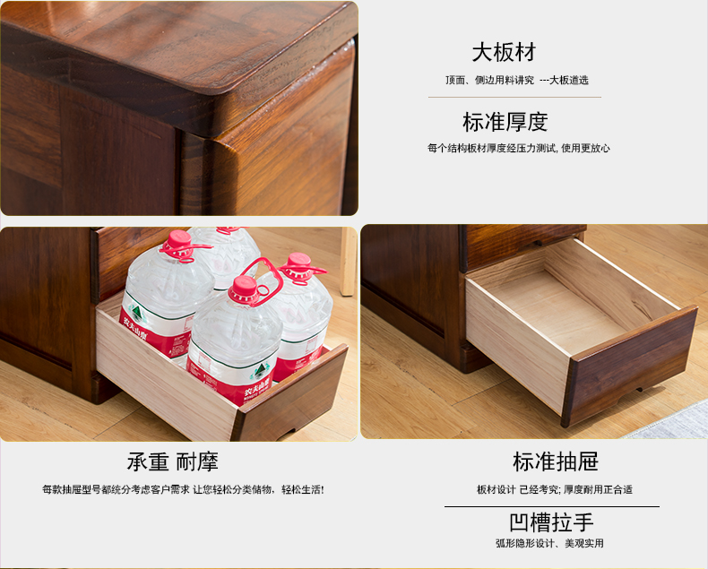 Yoyo bé tủ gỗ ngăn kéo tủ lưu trữ tủ phòng ngủ đơn giản đa năng ngăn kéo tủ lưu trữ tủ đơn giản hiện đại - Buồng tủ 3 buồng