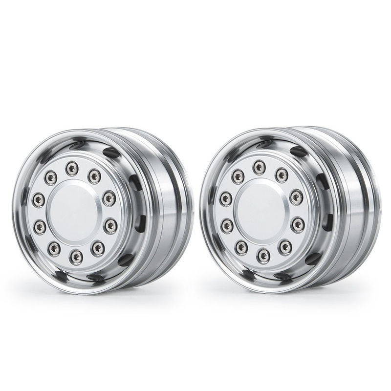 1/14 Tamiya Tractor Truck Metal Front Wheel Hub, Available in Both Powered and Non-Powered Versions, Available in Both Wide and Narrow Sizes