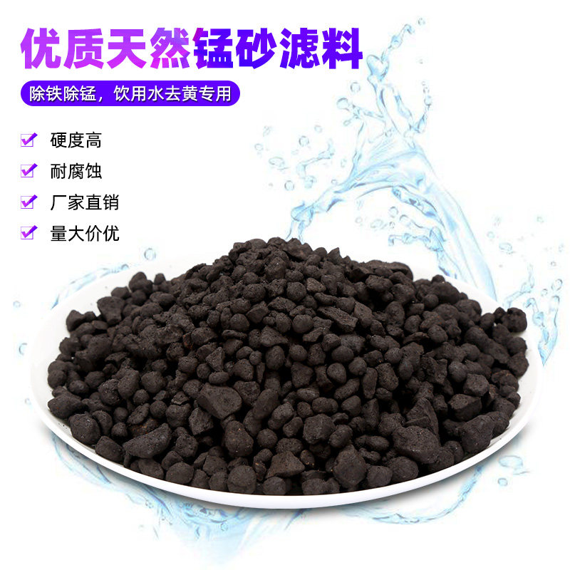 Groundwater well water filtration to remove iron and manganese