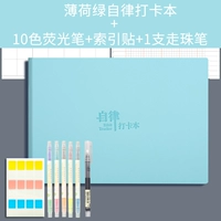 Мятная флуоресцентная шариковая ручка-роллер, 10 цветов, 1 шт