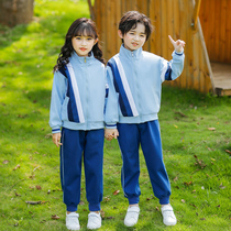 Kindergarten garden clothes British Academy style children spring and autumn school uniforms class uniforms men and women sportswear three sets