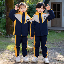 Kindergarten garden clothes British autumn and winter assault clothes three sets of men and women plus velvet class uniforms for primary school uniforms