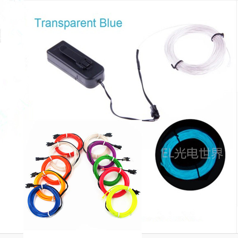 Decoration cold light light Bar Halloween Christmas decoration props dress with luminous lines 3V suits 1-5 meters 2 3MM