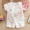 Mùa hè bé gạc cotton tay áo ngắn mùa hè Bé gạc nửa tay romper trẻ sơ sinh jumpsuit - Áo liền quần