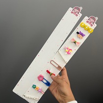 Ten card slots cute soda girl hairpin extended packaging card childrens hair accessories back panel handmade cream glue card paper