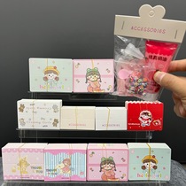100 sheets of large size 9-10-12-14 cm folded packaging card diy handmade jewelry cream glue accessories card paper