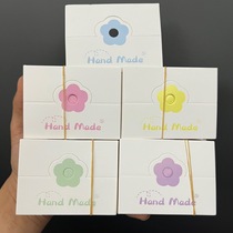 Kp910 five-color small flower folding card hair band packaging cardboard hairpin hairpin jewelry diy tag accessories