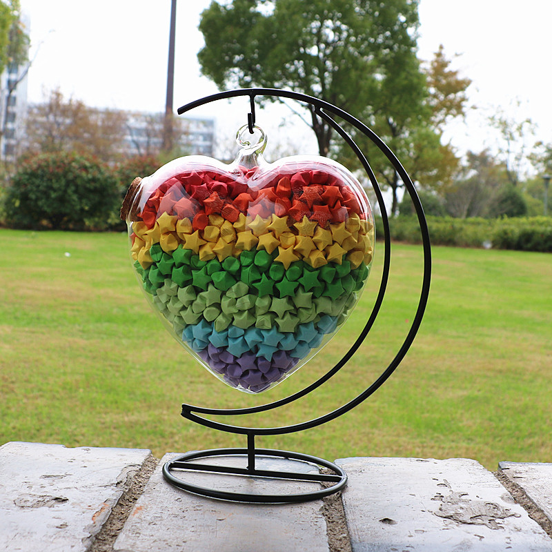 DIY ball Star bottle wishing bottle luminous bottle Lucky Star bottle star star paper Star tube storage creative glass bottle