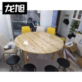 Утолщенная сплошная деревянная пихта Большой круглый стол