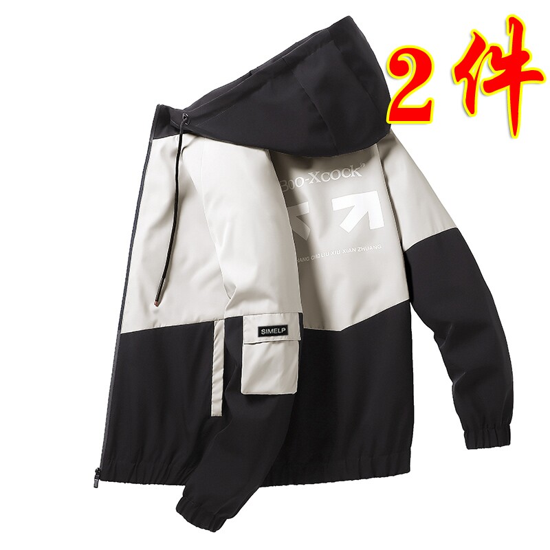 Men's jacket spring 2021 new Korean version trends students spring clothing spring and autumn clothes Chaodei frock jacket men's clothing