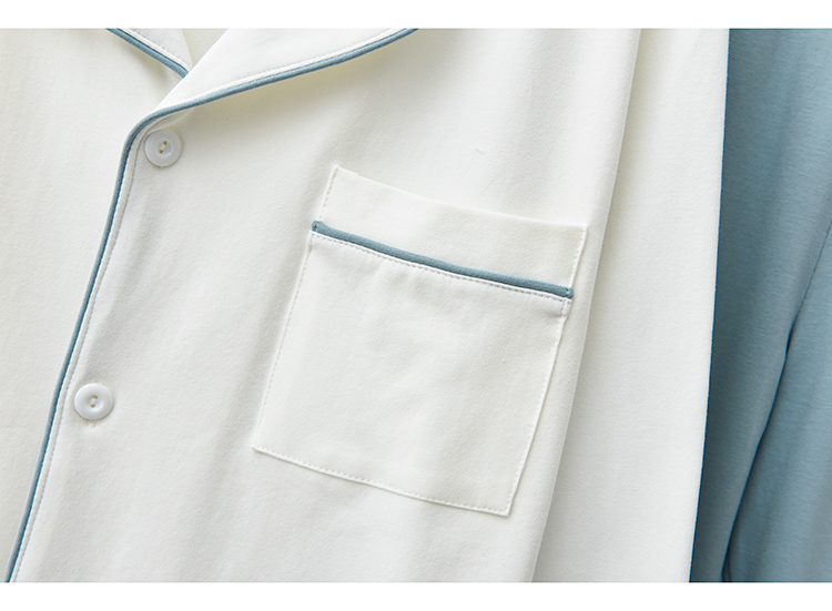 Bộ đồ ngủ cotton 2018 của phụ nữ mùa thu áo len đơn giản đơn giản, quần dài tay cotton đôi dịch vụ tại nhà mùa thu đông đồ bộ mặc nhà