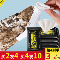 Shoeshine wipes artifact washing shoes small white shoes wet wipes disposable sneakers decontamination cleaner sports shoes cleaning agent Net Red