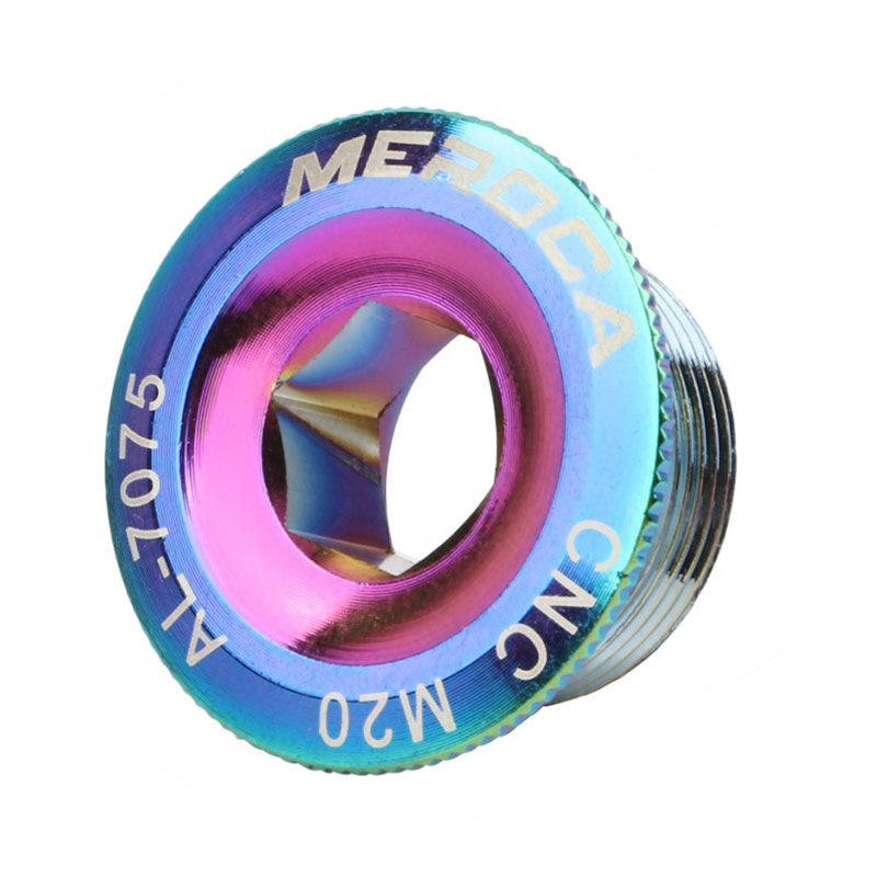 MEROCA mountain bike crank cover crank screw M18 M20 M19 color ultra-light aluminum alloy CNC