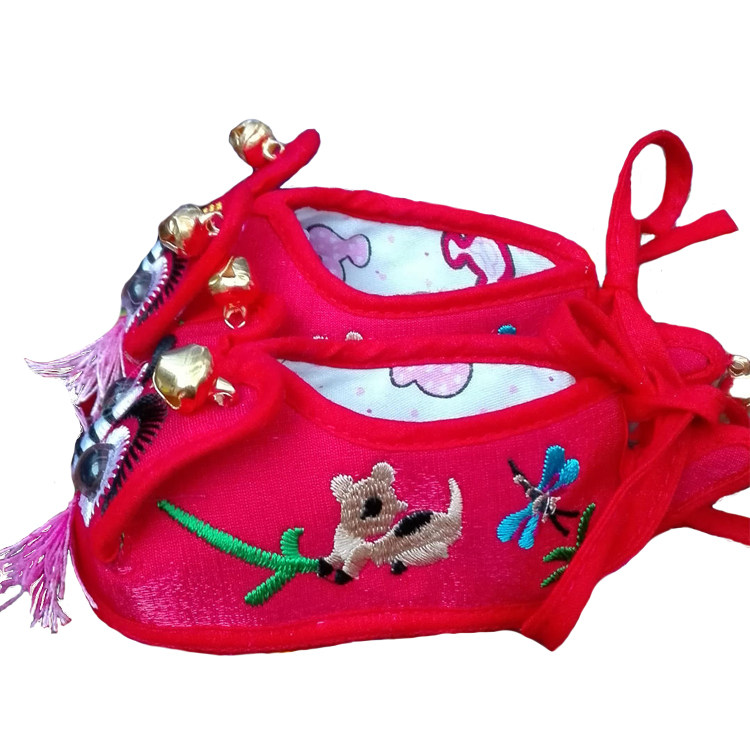 New baby tiger head shoes full moon catch one-year-old toddler shoes male and female baby traditional handmade soft bottom single shoes spring, summer and autumn