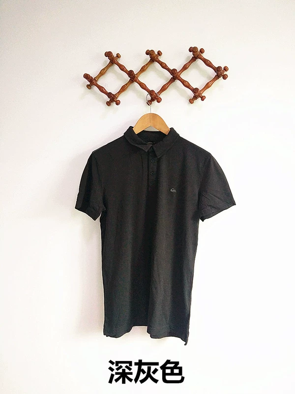 18 nam Úc Châu Âu và Châu Mỹ lướt sóng qs áo thêu POLO Màu áo liền thân ngắn tay áo t nút cotton thoải mái nửa tay áo áo sơ mi polo