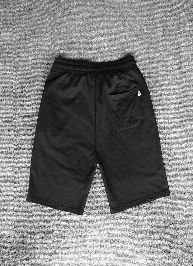 Nam giới lớn màu đen xám rắn tập thể dục màu sắc chạy quần short dây rút cà vạt co giãn không thể đủ khả năng bóng không phai quần mùa hè quần ống suông nam