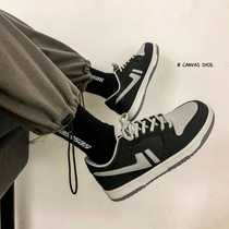 @ Party Less Mens Spring Harbor Wind Chic Sneakers Male Trend Couple Street Pat Low Bunch Of Shadow Grey Casual Board Shoes