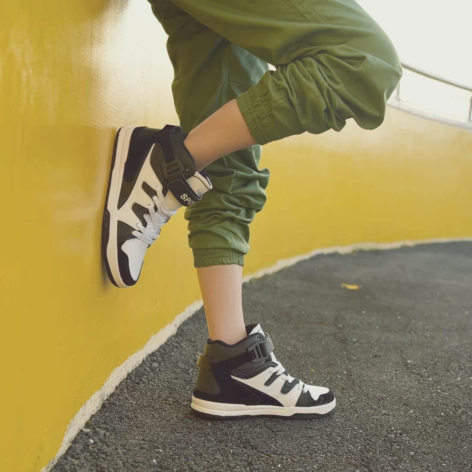 方少男装2017秋季新款韩版高帮鞋运动休闲鞋青少年平板鞋潮鞋鞋子