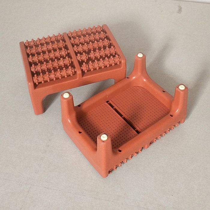 Melecon Fumigation Barrel Steam Barrel Special Stool Five Rows Foot Massage Stool Plantar Massage Wheel Massage Stool