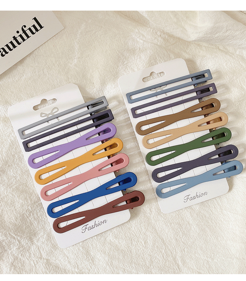 Morandi Color Hairpin Headdress Broken Hair Fixed Hair Clip Hairpin Wholesale display picture 12