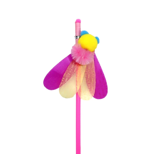 Новая Тайвань Эми Кэрол перья насекомых, блестки, дразнящий набор кошек, длинная рыбацкая стержень, дракоза бабочек