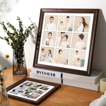 Simple Nine Palace grid photo frame hanging wall custom creative children couple wedding photo set with photo to customize