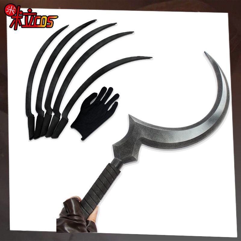 Resident Evil 8 Lady Dimitrescu Russian Girl Cosplay Costume Claws Necklace Sickle Wig Props Resident Evil 8 Lady Dimitrescu Russian Girl Cosplay Costume Claws Necklace Sickle Wig Props