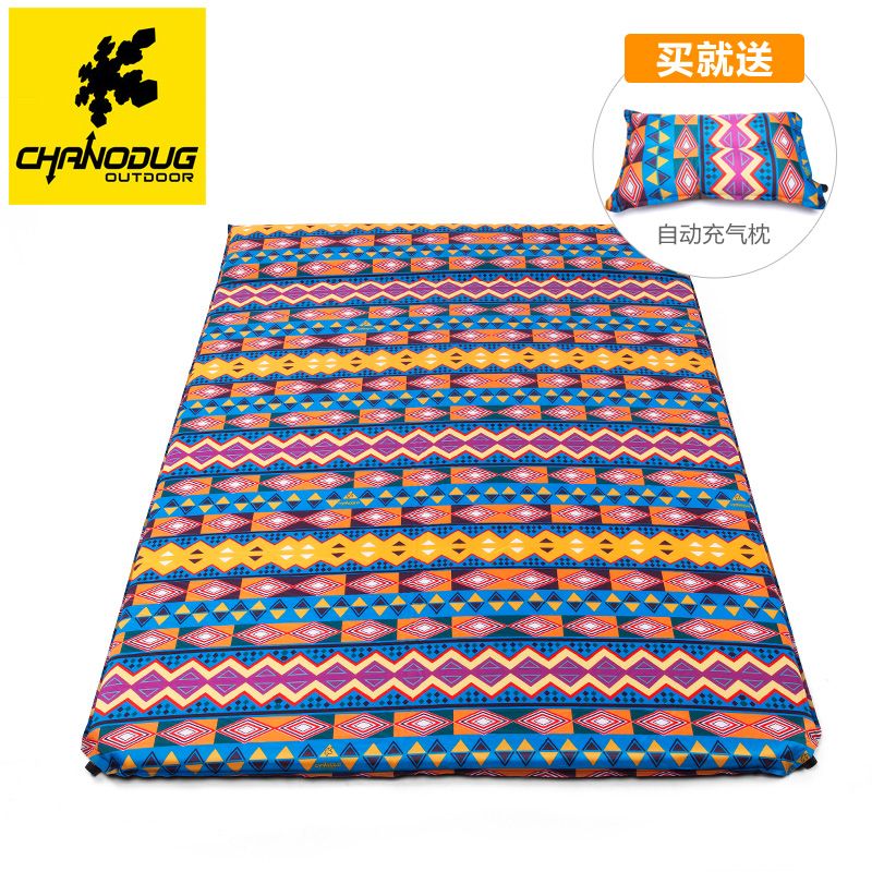 Shanodogi outdoor mat Double moisture-proof picnic mat Thickened Lunch Break Tent Automatic Inflatable Cushion National Wind