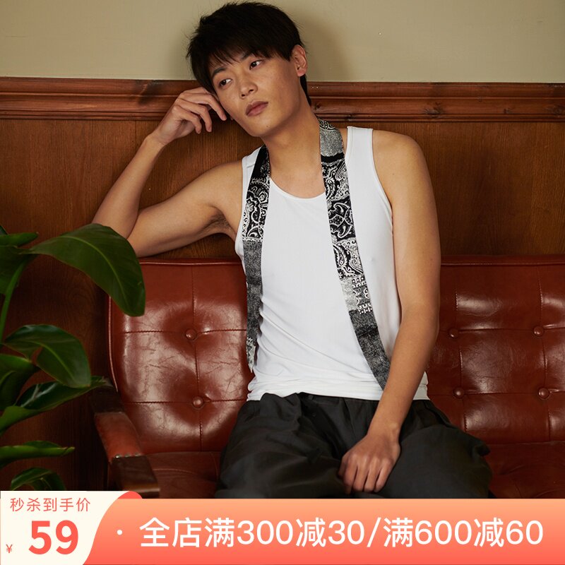 Dodo Cocoa Summer Pure White Men's Vest Sleeveless Pure Cotton Underwear Sport Comfort Mesh Breathable