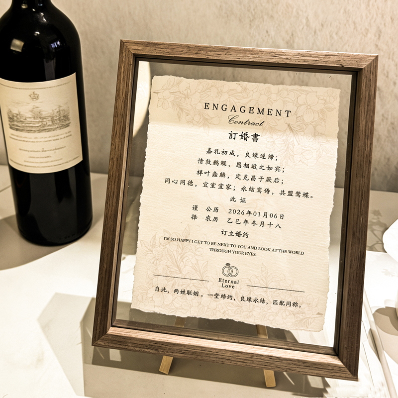 Engagement Letter, Classy Wedding Letter Ornaments, Korean Engagement Banquet, Classy Wedding Table, Niche New Style