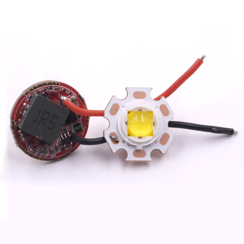 22mm drive 3 7V boost 6V single lithium battery board flashlight repair accessories XHP70 LED lamp beads