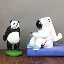 Cartoon cute mobile phone desktop stand Astronaut panda ipad tablet stand Student desk phone stand gift