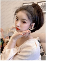 Real Hair Fake Hair Short Curly Hair Hair Micro Roll Strap Style Braid Long Straight Hair Invisible Without Mark Fluffy Natural Short Horsetail