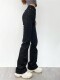 European and American retro elastic slim-fit bell-bottom pants, high-waisted, versatile, slimming, high-peach butt, slightly flared jeans, women's trousers