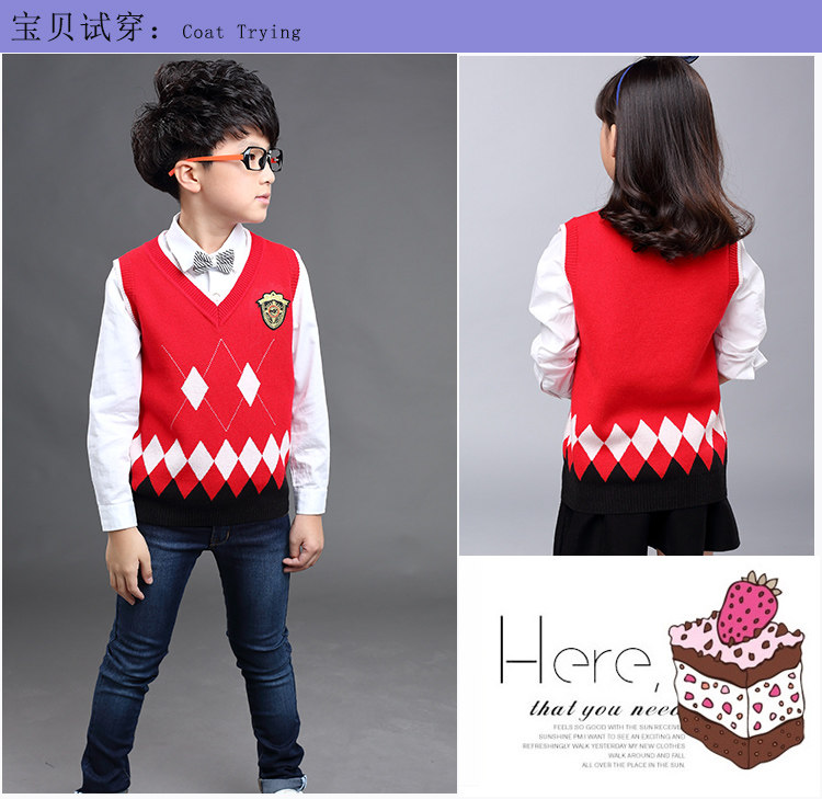 Gilet fille en cachemire - Ref 2071672 Image 12