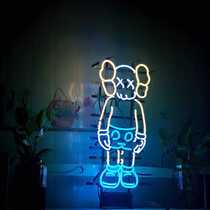  Tide brand kaws doll modeling glass neon net red shop Led decorative lights Cartoon hanging lights can be customized