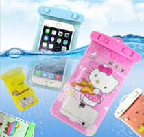 Mobile phone waterproof bag CAE Universal touch screen underwater photo Apple 6s plus Cartoon Swimming Diving Cell Phone Sleeve