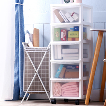 32 faces wide transparent clamping slit containing cabinet drawer-type gap washroom plastic locker gap narrow shelf