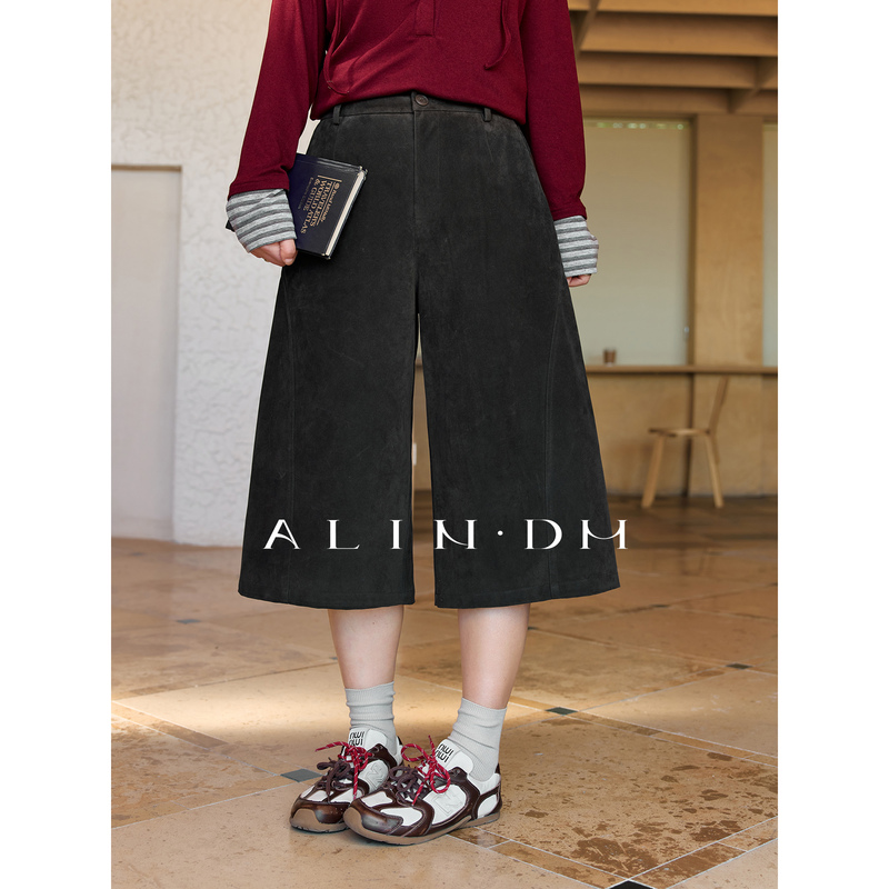 Alindm Plus-Size Women's Clothing, Vintage Old Money Style a Version, Plus-Size Women's Autumn Versatile Cropped Pants, Old Money Style Wide-Leg Pants Alindm Plus-Size Women's Clothing, Vintage Old Money Style a Version, Plus-Size Women's Autumn Versatile Cropped Pants, Old Money Style Wide-Leg Pants