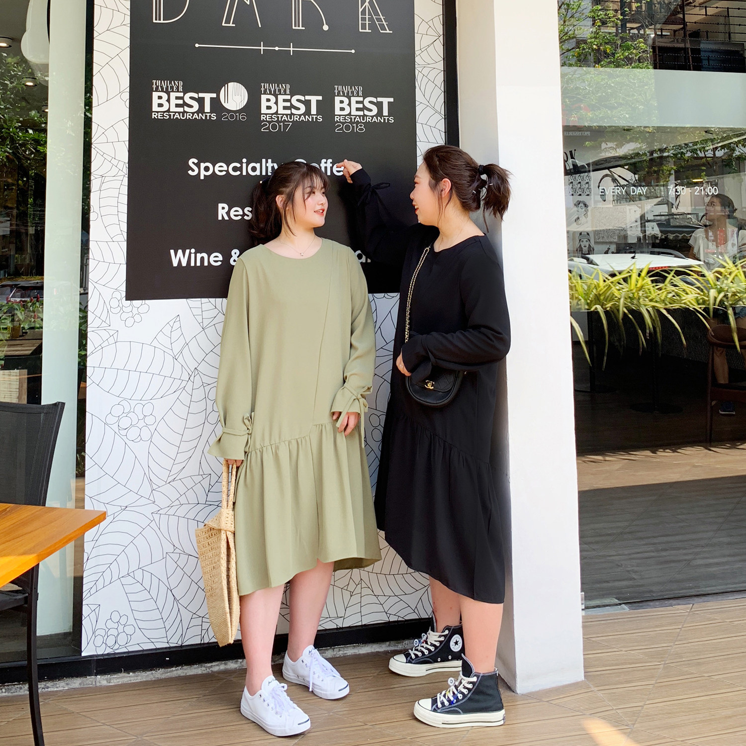 ALIN custom large size 2020 spring new large size women's wild loose dress fat mm strap base skirt