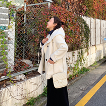 ALIN custom large size womens clothing 2019 new large size lamb hair coat womens fat mm200 Jin loose thin