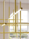 Italian Designer Combination Pendant Light for Villa Duplex Living Room Dining Table Led Modern Linear Staircase Light