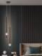 All-Copper Bedside Pendant Light, Simple Modern Light Luxury Living Room Tv Background Wall Pendant Light, Italian Minimalist Bedroom Pendant Light
