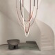 Designer Creative Simple Belt Lamp House Living Room Dining Room Model Room Highlight Lamp Duplex Loft Staircase Chandelier