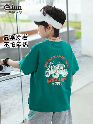 Летняя одежда, хлопковая детская мультяшная футболка