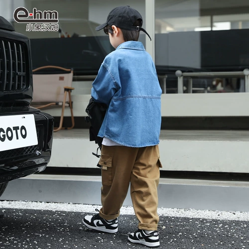 小象汉姆 Летняя одежда, детская рубашка, осенняя куртка, подходит для подростков