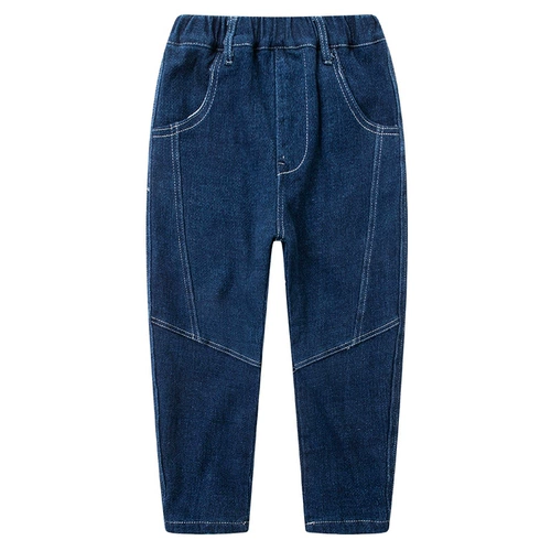 小象汉姆 Флисовая летняя одежда, джинсы с начесом, детский пуховик, штаны, увеличенная толщина, 2023